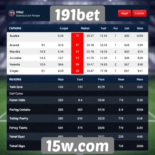 Comparativo de odds em jogos da 191bet
